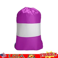 Sanitized Antimicrobial Laundry Bag W/ Mesh Window Travel Dorm Clothes Storage