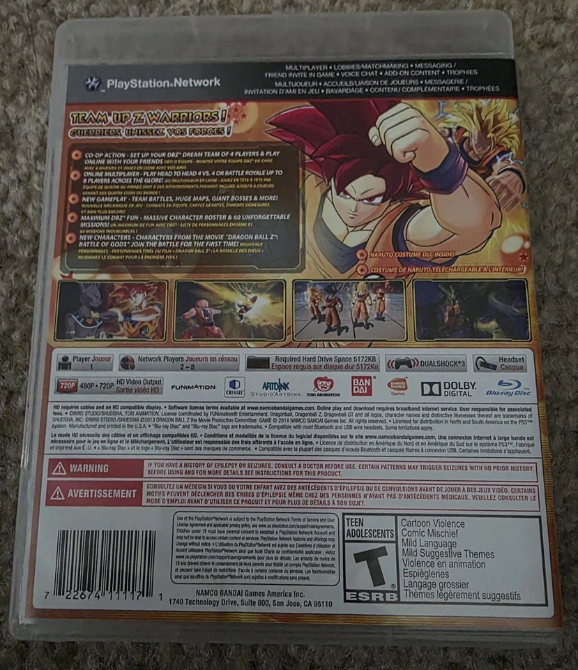 Dragon Ball Z: Battle of Z (Sony PlayStation 3, 2014) - Image 3 of 3