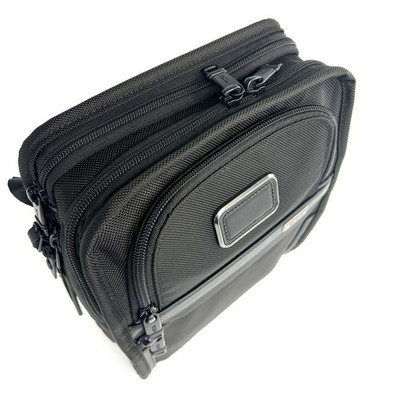 TUMI Alpha 3 Organizer Travel Tote, Black Ballistic Nylon