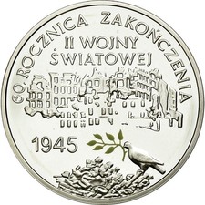 [#456068] Coin, Poland, 10 Zlotych, 2005, Warsaw, MS(63), Silver, KM:554