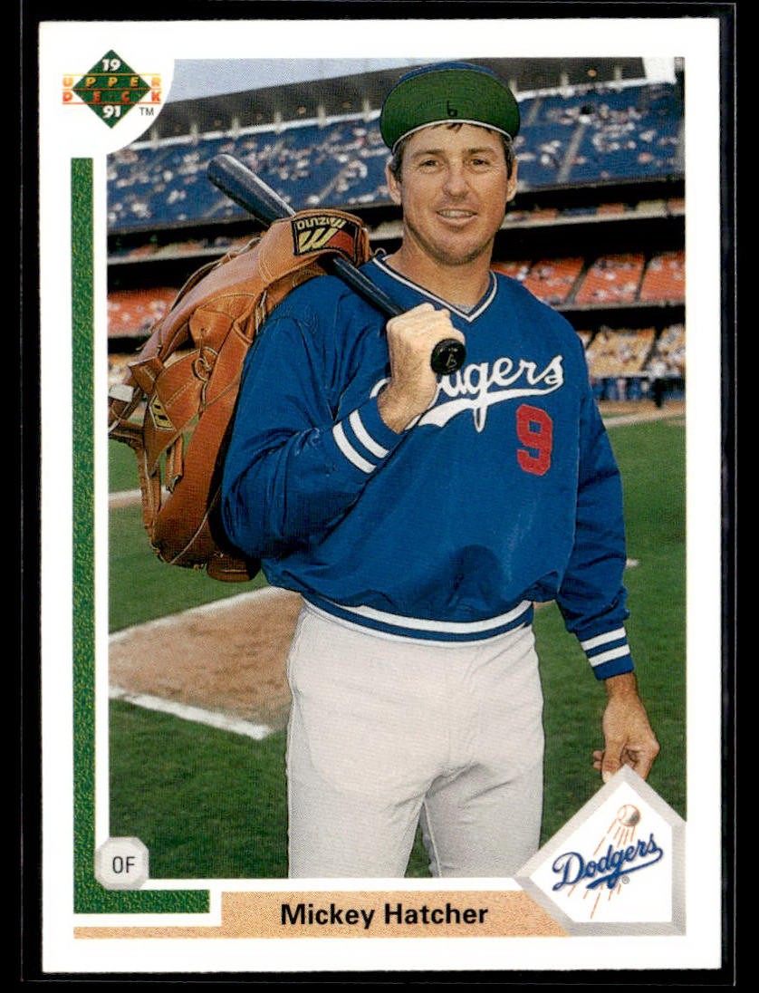 1991 Upper Deck Mickey Hatcher #666 NM Giant Glove