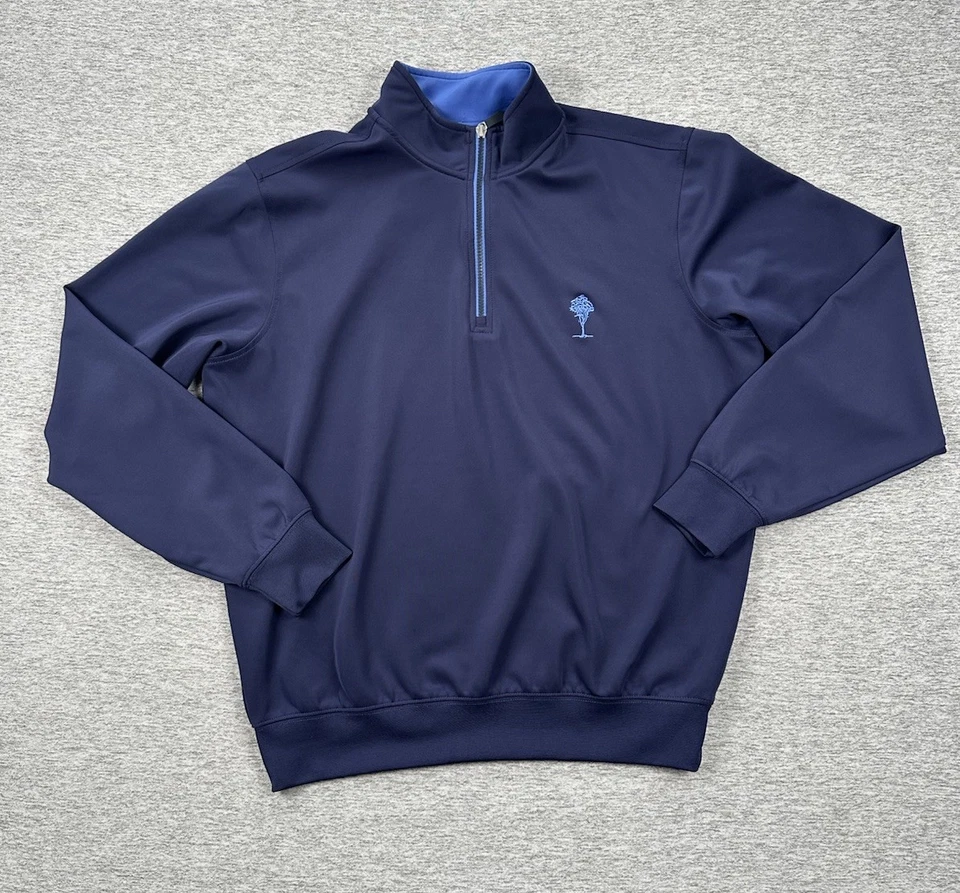 Fairway & Greene F&G Tech Pullover Mens Medium Blue 1/4 Zip Performance Golf - Image 2 of 4