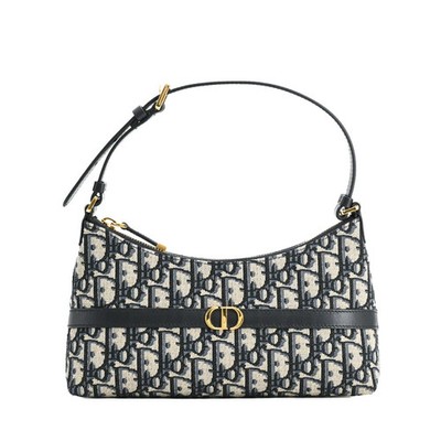Christian Dior モノグラム柄バッグ AUTH CHRISTIAN DIOR 30 MONTAIGNE HOBO MINI SHOULDER BAG