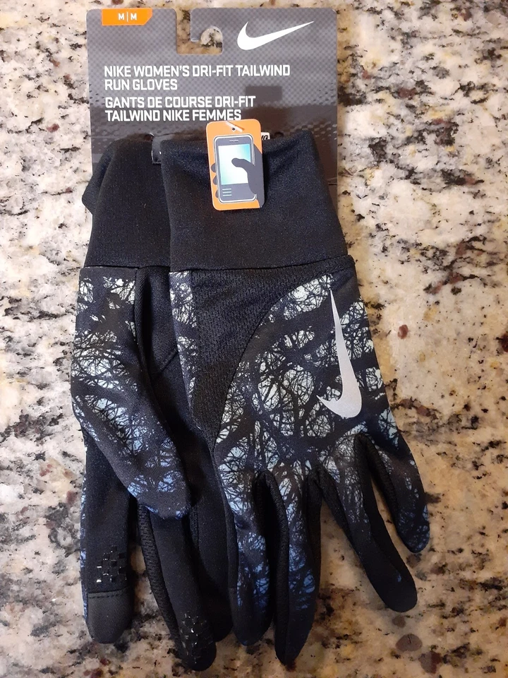 Nike Lightweight Tech Gloves Running DRI-Fit Tailwind Multicolor Size M | NWT - Image 3 of 4