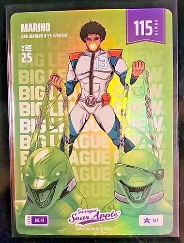 Dan Marino Bo Jackson Battle Arena NSCC Big League Chew Sour Apple Foil BLC-13