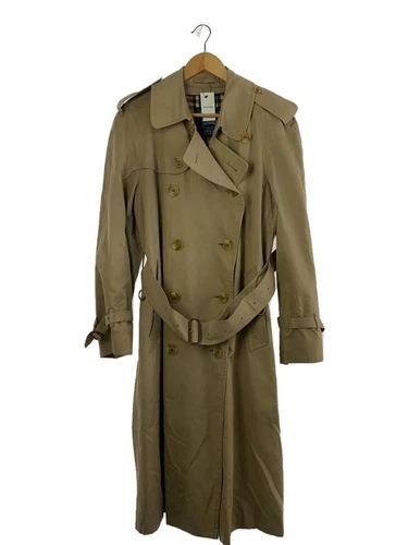 Trench cappotto BURBERRYS cotone beige tinta unita