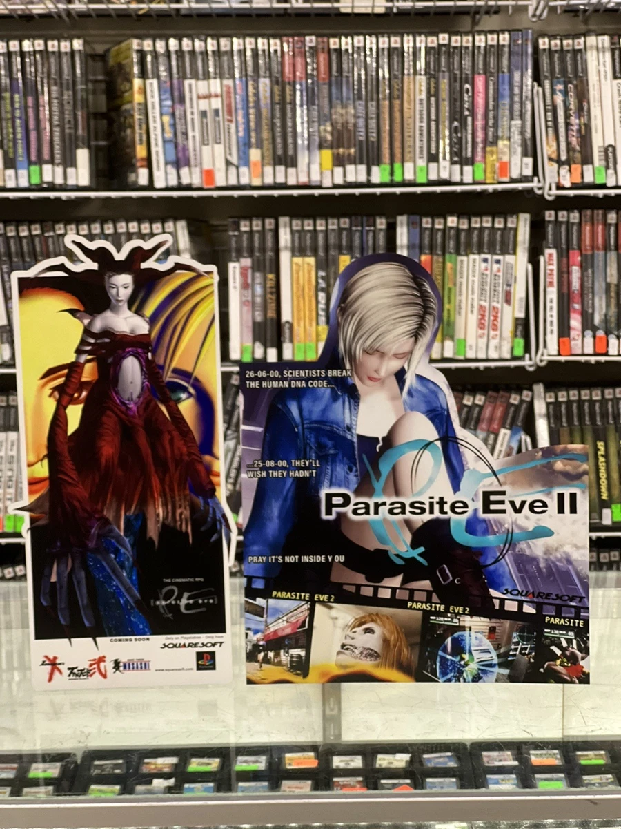 Autocollant Carte Mémoire PS1 Vintage - Parasite Eve II (1999) - Aya Brea - Japon