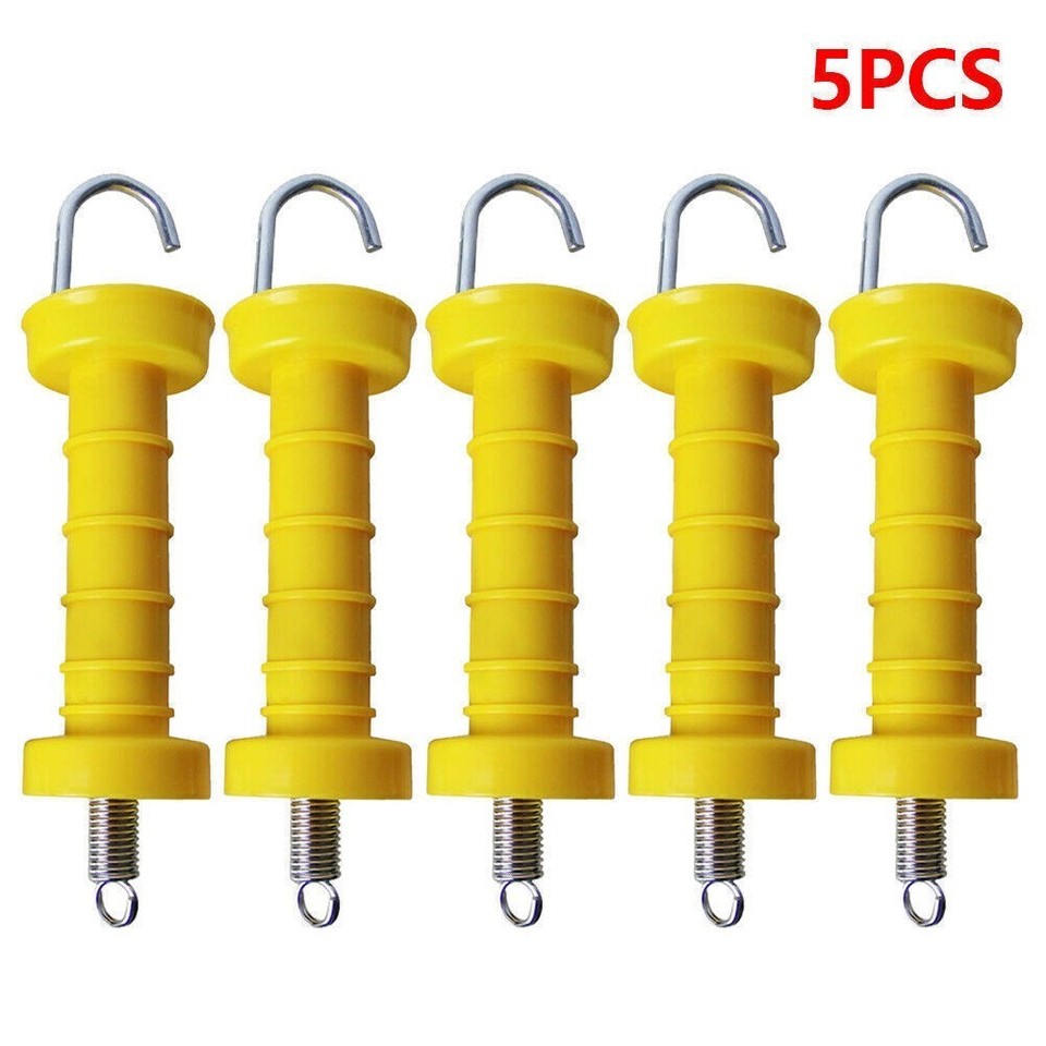5/10/20pcs Thunderbird Electric Fence Farm Gate Handles w/ Spring ...