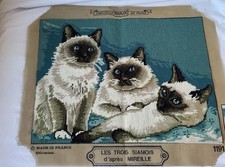 Margot Tapestry Les Trois Siamois ,3 Siamese Cats