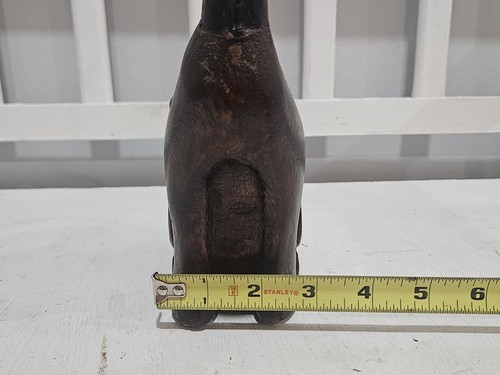 Vintage Wooden, Metal & Brass Decorative Cat Figure 18" Tall - Bild 13 von 13