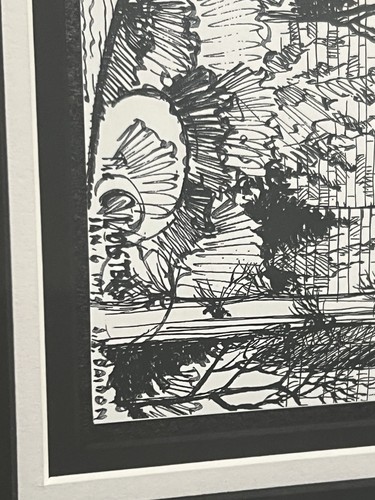 MCM Sketched ART Geometric Abstract Architecture Drawings Signed G. A. Diadone - Picture 8 of 24