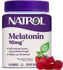 Natrol 10 mg Melatonin Gummies, Sleep Support for Adults, Melatonin Supplements
