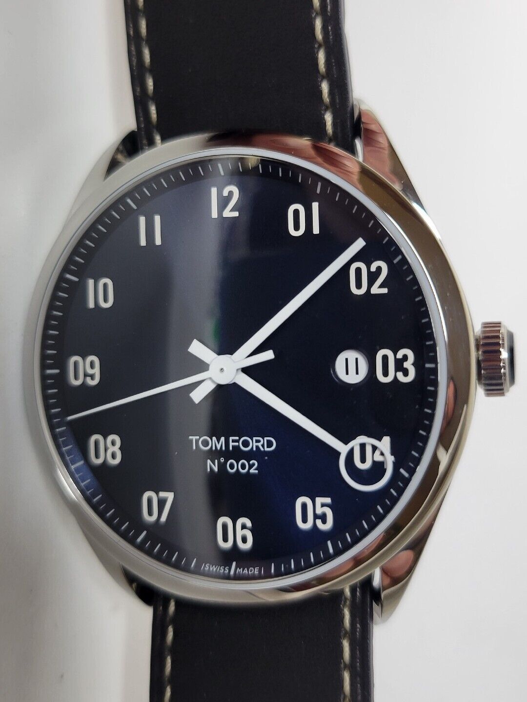 Tom Ford No 002 Men's Automatic Watch Swiss Made Blue 40mm TFT002017