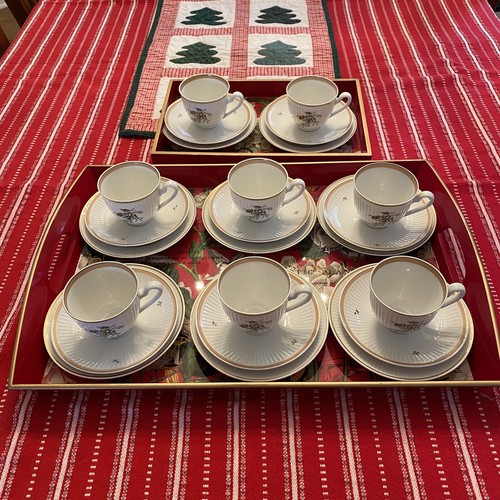 Royal Copenhagen Denmark Clarissa Bread & Butter (Small Cakes) Plate 1510/14060 - Picture 10 of 12