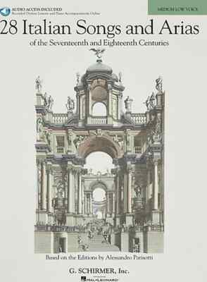 28 Italian Songs and Arias of the 17th and 18th Centuries - Medium Low, Book/...