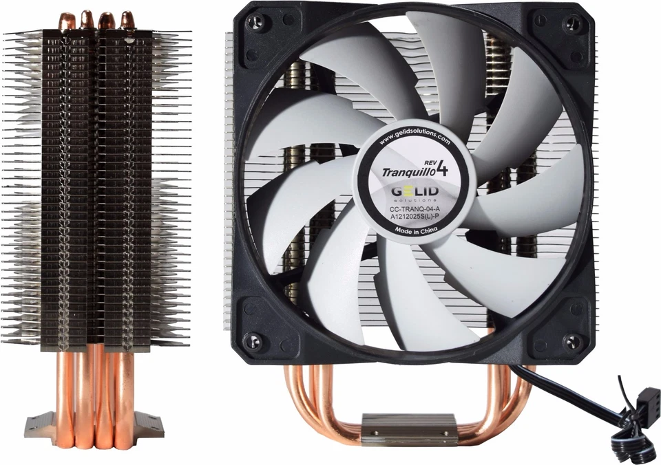 Gelid Solutions Tranquillo Rev.4 Quiet Intel AMD CPU Cooler with PWM Fan - Image 2 of 3