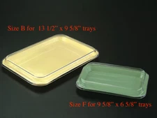 Dental Instrument Set Up Tray Lid Cover Size B Ritter & Size F mini Clear