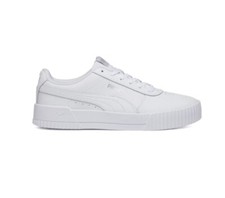 Puma Carina L Scarpe Basse Bianche con Logo Silver - Taglia 38,5