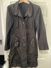Marc Cain Marccain Womens Long Length Coat Jacket Size 4 Uk 12 14