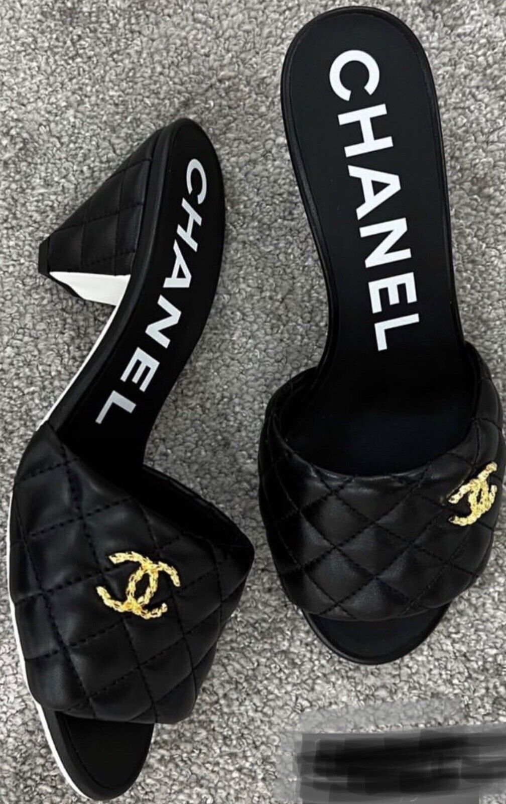 Chanel Heeled Sandals - 91 For Sale on 1stDibs  chanel block heel sandal,  chanel black sandals heels, chanel high heel sandals