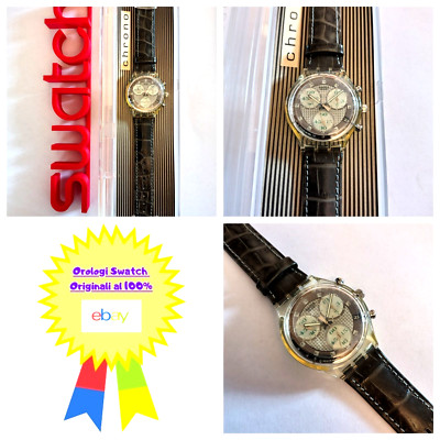 Swatch Chrono New Clerk SCK403 1995 Vintage Wristwatch Years 90 Chrono