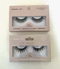 Lash House of Lashes Lite Collection DEMURE ICONIC 100% Synthetic Falsies (Qty2)
