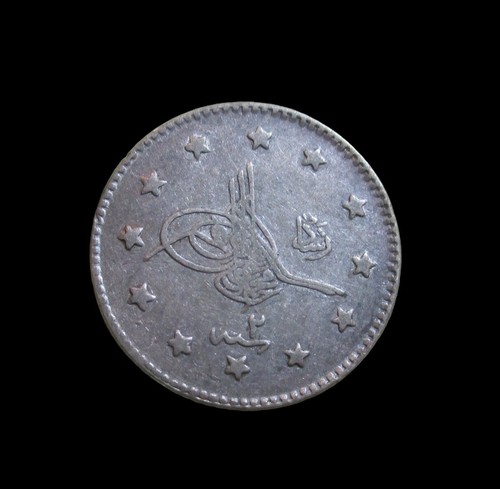 TURKEY KURUSH 1910 OTTOMAN EMPIRE CONSTANTINOPLE SILVER KM 748 #5159# - Picture 2 of 2