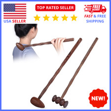 Wooden Deep Tissue Massage Tool Handheld Muscle Roller Body Pain Relief Massager