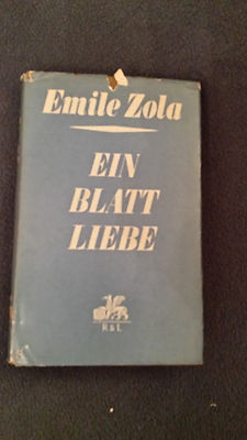 Für Liebhaber: altes Buch: Ein Blatt Liebe - Emile Zola 1961