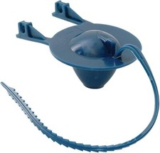 Eastman 48551 Universal Toilet Tank Flapper with Fiber Strap, 2 inch, Blue