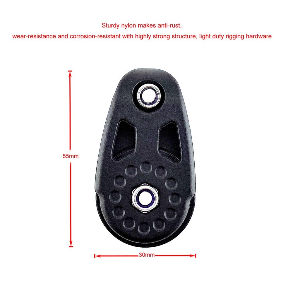 Poulie Simple à Roulement à Billes En Nylon - Lot De 2 Pour Kayak, Bateau, Système De Levage