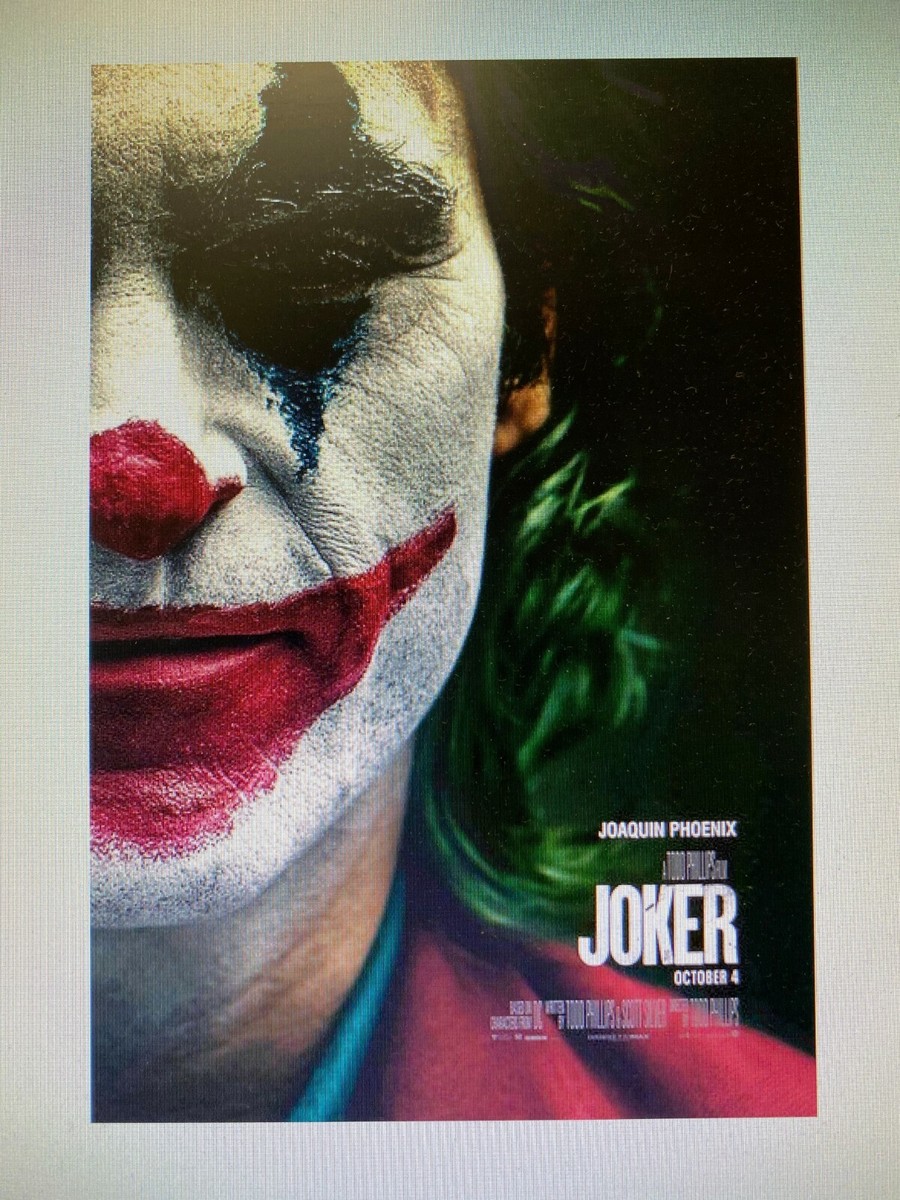 JOKER MOVIE 24x36 POSTER JOAQUIN PHOENIX DC COMICS ROBERT DE NIRO