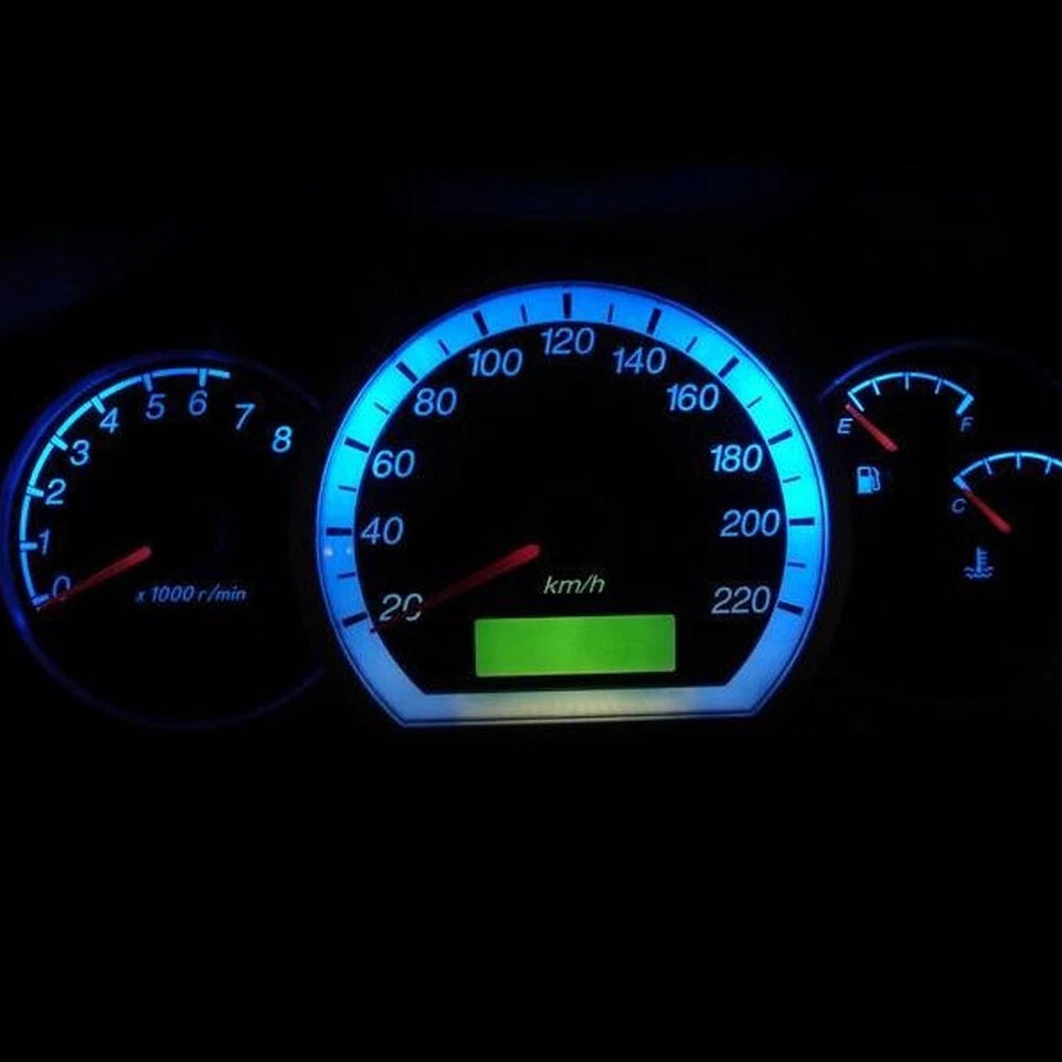 10X PC74 T5 Instrument Cluster Gauge Panel Dash 5050 LED Light Twist Socket Blue - Image 2 of 4