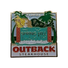 Outback Steakhouse Koala Mermaid Employee Flair Pin Spring Hill FL Weeki Wachee