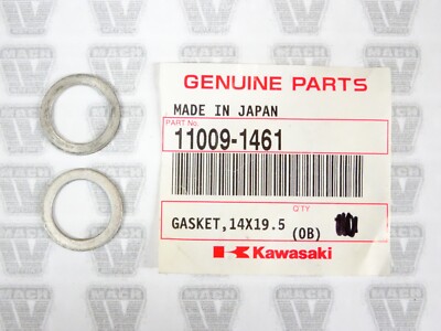 Kawasaki NOS NEW 11009-1461 Gasket 14x19.5x1.4 (2) JT KAF KVF ZG