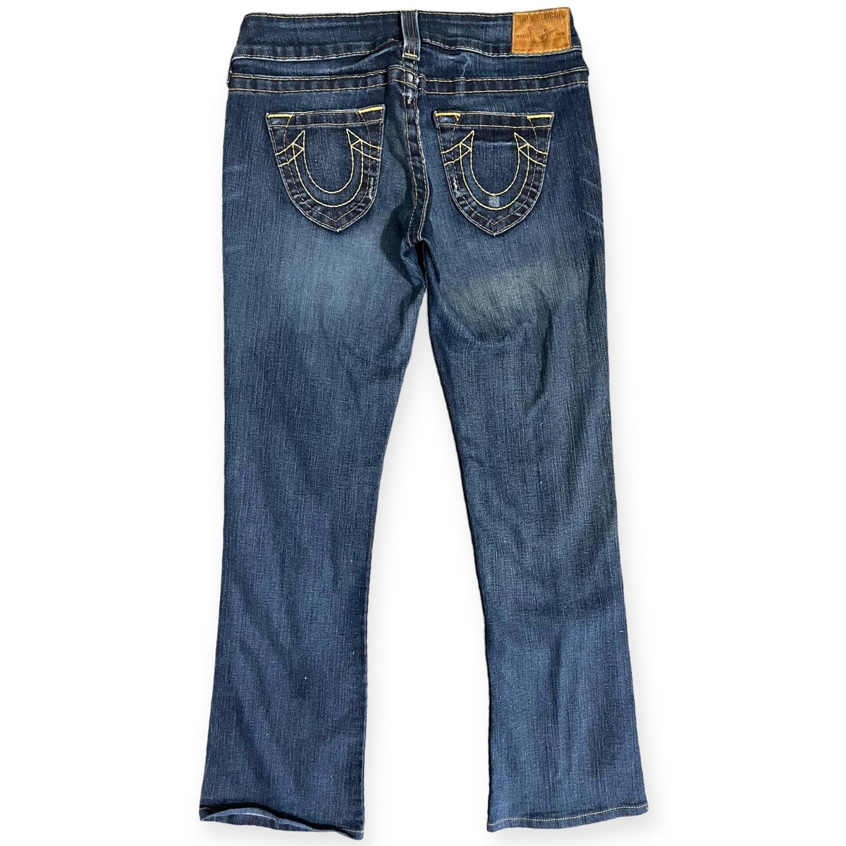 TRUE RELIGION STRAIGHT 28 インチ True Religion World Tour Gina Denim Blue Straight Low Rise