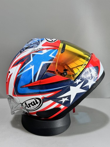 Arai Rx7x Hayden Motorcycle Red Full Helmet Riding Full Face Helmet Universal - Picture 7 of 13