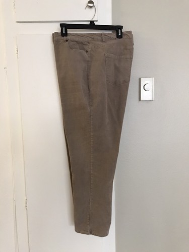 Coldwater Creek Tan Cordoury Straight Leg Pants Sz 18p 5Pockets - Picture 6 of 9