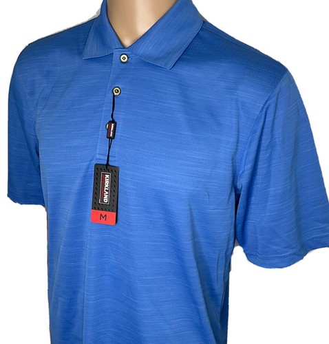 Polo Kirkland Signature Golf Performance manica corta blu uomo taglia M nuova con etichetta