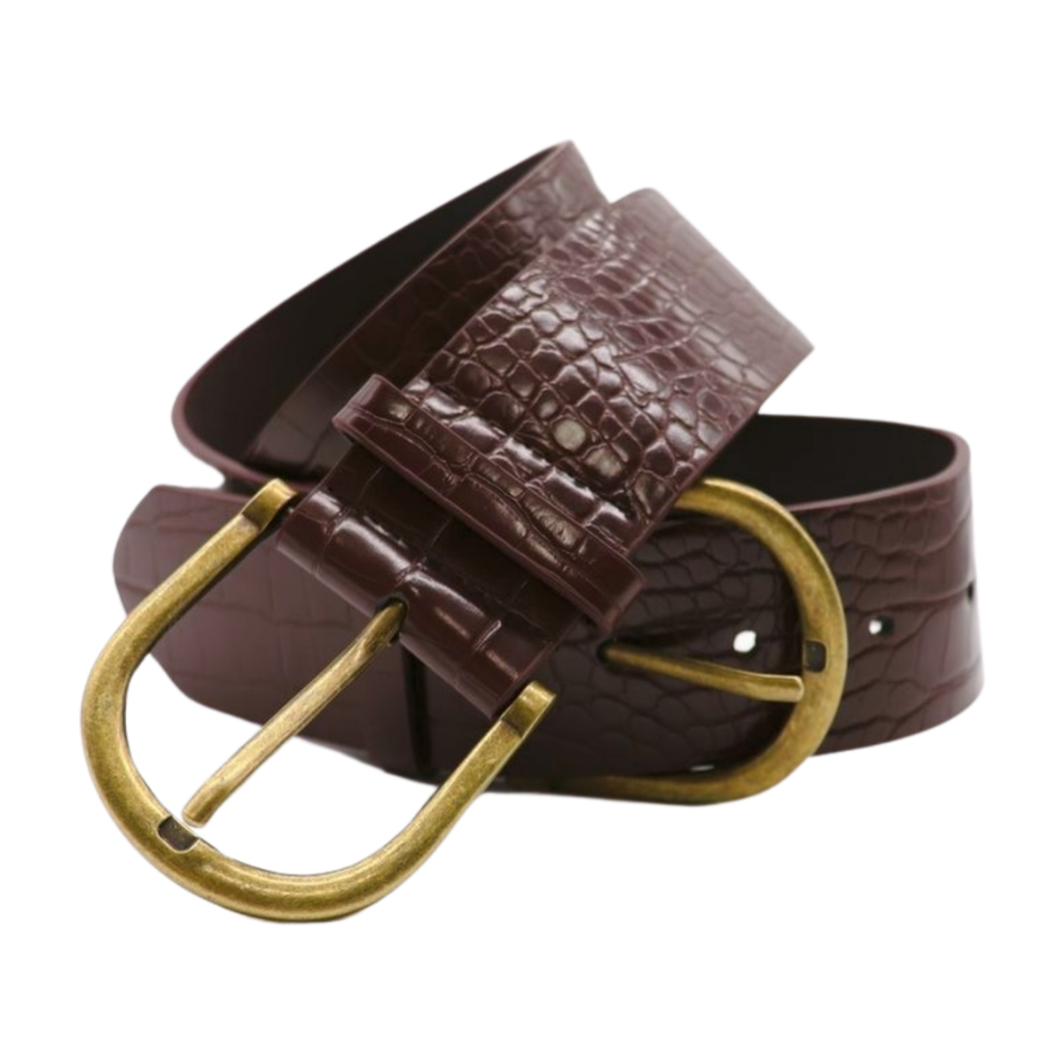 Women Wide Brown Faux Leather Band Hip Wiats Belt Antique Women Wide Brown Faux Leather Band Hip Wiats Belt Antique