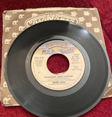 IRENE CARA 7'' 45 RPM ''Flashdance What a Feeling'' ''Love Theme From Flashdance'' EX