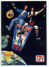 BILL & TED'S BOGUS JOURNEY 1991 Pro Set Promo Card Keanu Reeves George Carlin 