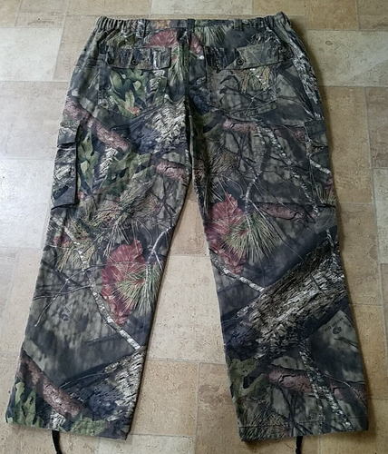 MEN'S MOSSY OAK CARGO HUNTING PANTS SIZE XXL 44/46 STRETCH WAIST MO COUNTRY NWOT - Picture 2 of 7