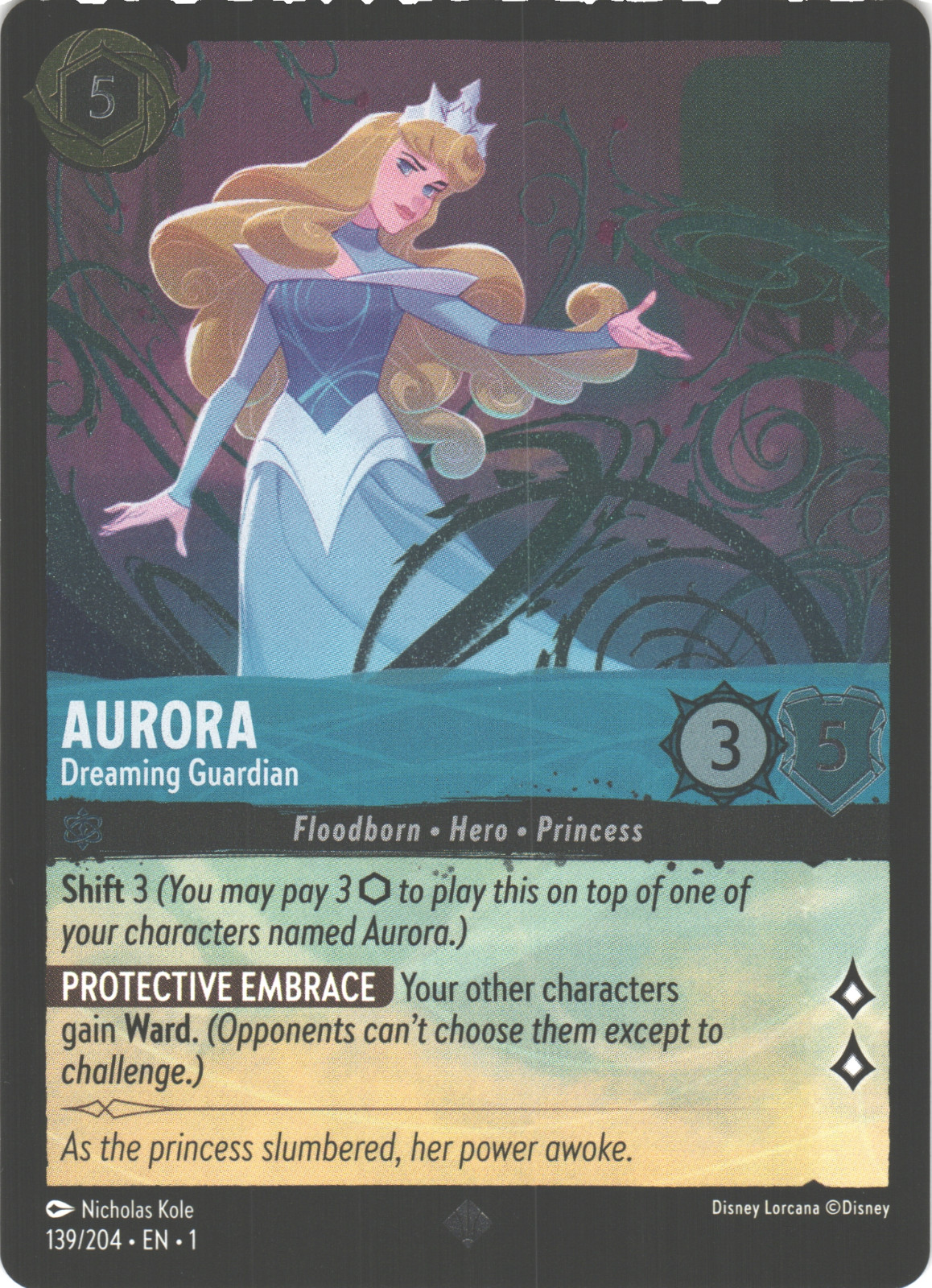 Aurora - Dreaming Guardian 139/204 The First Chapter Cold Foil for sale ...