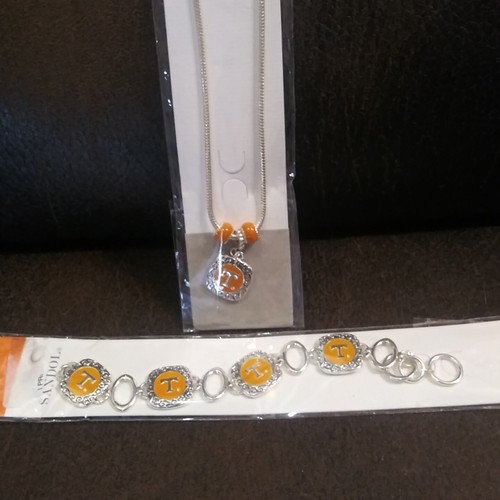 Sandol TENNESSEE VOLUNTEERS Necklace & Bracelet set lot Toggle NWT - Picture 10 of 11