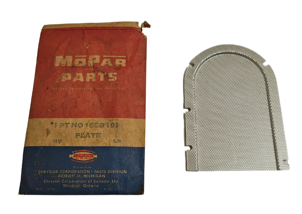 1957-1958 Chrysler New Yorker 300 painel painel receptor de cinzas placa frontal 1698191 novo na caixa - Imagem 2 de 4