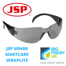 SAFETY SUNGLASSES JSP M9400 MARTCARE WRAPLITE UV ASA718-165-100 GLASSES SPECS