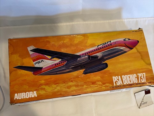 Vintage Aurora PSA BOEING 737 Kit #387 1:72