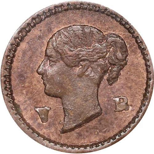 1848 Great Britain 1/8 Farthing Victoria Bronze X-3 Model - NGC MS 64 RB