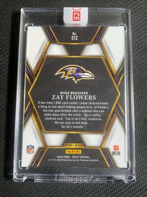 2022 Panini Select 2023 XRC Silver Prizm 512 Zay Flowers RC Sealed